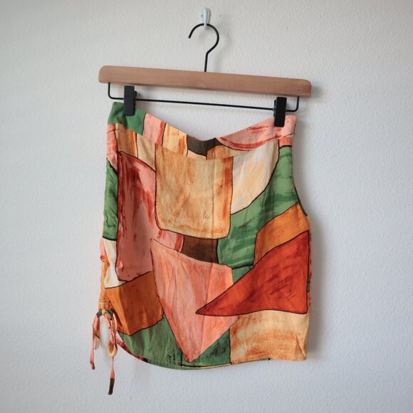Forever 21 Artsy Geometric Print Mini Skirt | S - Picture 1 of 6